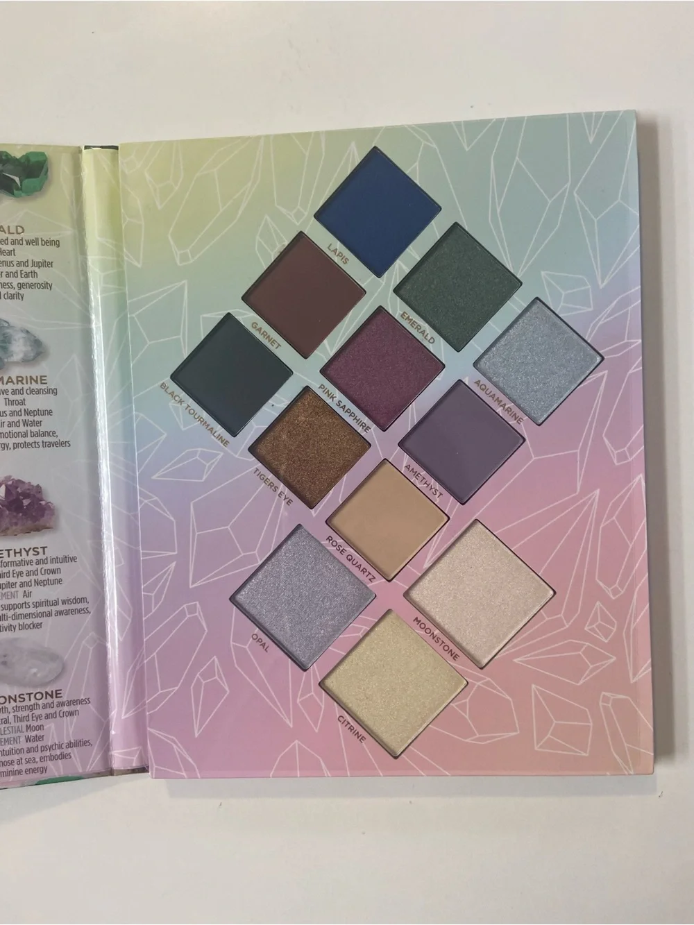 Pacifica Love Stoned Crystal Themed Eyeshadow Palette brand new never used
